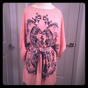 BCBGMAXAZARIA Stunning Kimono Style XS Mini Dress